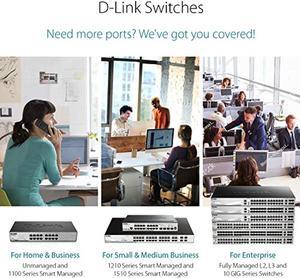 D-Link Ethernet Switch, 16 Port 10/100 Unmanaged Desktop, Fanless Rackmount Network Hub Internet (DSS-16+) (DSS-16+)