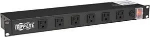Tripp Lite RS1215-RA Rackmount Network-Grade PDU Power Strip, 12 Right Angle Outlets Wide-Spaced, 15A, 15ft Cord w/ 5-15P Plug,, Black (RS1215-RA)