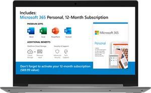 Lenovo - IdeaPad 1 14" Laptop - AMD A6-Series - 4GB Memory - AMD Radeon R4 - 64GB eMMC Flash Memory - Platinum Gray (81VS009GUS)