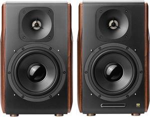 Edifier - S3000 Pro Hi-Res Wireless Bookshelf Speaker System - Wood/Black (S3000PRO)