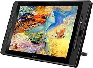 VEIKK Drawing Monitor Tablet, VK1560 Drawing Tablet with Screen Full HD IPS Pen Display Graphic Monitor with Battery Free Passive (VK1560-001)