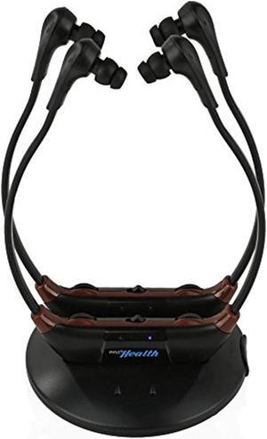 Upgraded Version Dual Pyle Wireless Amplifier, Wireless TV Listening Speakers, Amplifier Headset, TV Audio Assist, TV Sound System Wireless, Wireless Headset, TV Bluetooth Headset, 2 Heads (PHPHA79_0)