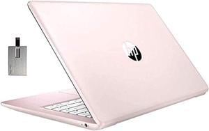 2021 HP Stream 14" HD SVA Laptop Computer, Intel Celeron N4000 Processor, 4GB RAM, 64GB eMMC Flash Memory, Intel UHD Graphics 600, 1-Year Office, Bluetooth, Win 10S, Rose Pink, 32GB SnowBell USB Card