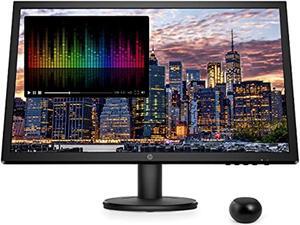HP V24 FHD 1920x1080 Monitor Bundle with HDMI, FreeSync, Low Blue Light, and Mini Bluetooth Speaker for Professional Sound, Built-in Microphone and Remote Shutter for Photos (ASIHLAMZ452)