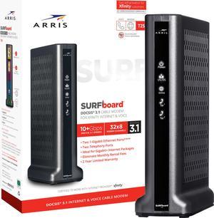 ARRIS - SURFboard DOCSIS 3.1 Cable Modem for Xfinity Internet  and  Voice - Black