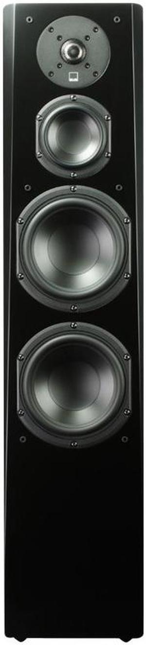SVS - Prime Dual 6-1/2" Passive 3.5-Way Floor Speaker (Each) - Premium black ash