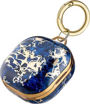 SaharaCase - Marble Series Case for Samsung Galaxy Buds Live, Galaxy Buds Pro, Galaxy Buds2 Pro and Galaxy Buds FE - Blue Marble (SB-S-LV-MB-A)