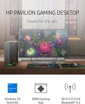 HP Pavilion Gaming Desktop, NVIDIA GeForce GTX 1650 Super, Intel Core i3-10100, 8 GB DDR4 RAM, 256 GB PCIe NVMe SSD, Windows 10 Home, USB Mouse and Keyboard, Compact Tower Design (TG01-1 (1K0D1AA#ABA)