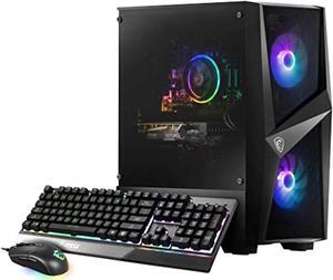 HP Pavilion Gaming Desktop, AMD Radeon RX 5500, AMD Ryzen 5 5600G Processor, 8 GB RAM, 512 GB SSD, Windows 11 Home, 9 USB Ports, Keyboard and Mouse Combo, Pre-Built PC Tower, Black