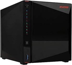Asustor AS5304T - 4 Bay NAS, 1.5GHz Quad-Core, 2 2.5GbE Port, 4GB RAM DDR4, Gaming Network Attached Storage, Personal Private Cloud (Diskless) (AS5304T)