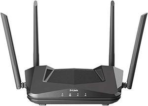 D-Link EXO WiFi 6 Router AX1500 MU-MIMO Voice Control Dual Band Gigabit Gaming Internet Network High Speed Performance WP3 (DIR-X1560-US), Black (DIR-X1560-US)