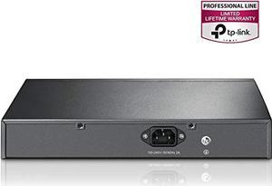 TP-Link 8 Port Gigabit PoE Switch | 8 PoE+ Ports @126W | Plug  and  Play | Limited Lifetime Protection | Desktop/ Rackmount | Prioritized Power Supply | Sturdy Metal | Shielded Ports (TL (TL-SG1008MP)