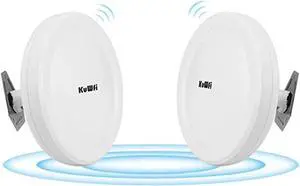 KuWFi Long Range WiFi Bridge 11ac Outdoor Access Point to Point Wireless Bridge High Speeds 5.8G 900M Support PoE 2-Packs (CPE550-2)