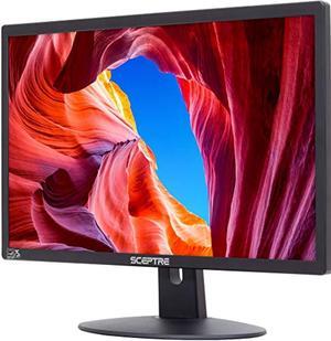 Sceptre E225W-19203R 22" Ultra Thin 75Hz 1080p LED Monitor 2x HDMI VGA Build-in Speakers, Metallic Black 2018 (E225W-19203R)