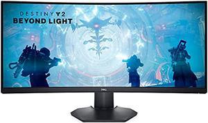 Dell S3422DWG - 34-inch WQHD (3440 x 1440) 21:9 144Hz Curved Gaming Monitor, HDR 400, 1800R Curvature, 2ms Grey-to-Grey Response Time (Extreme Mode), 16.7 Million Colors, Black (Latest Model (2NOF4 )