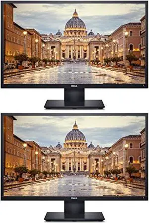 Dell E2420H 24 Inch FHD (1920 x 1080) LED Backlit LCD IPS Monitor with DisplayPort - VGA Ports 2-Pack (25WFD) (ASIMonitor8)
