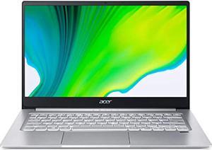 Acer Swift 3 SF3145973UP 14 Full HD Notebook Computer Intel Core i71165G7 280GHz 8GB RAM 512GB SSD Windows 10 Home Pure Silver NXA5UAA007