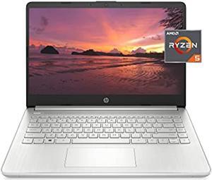 HP 14 Laptop, AMD Ryzen 5 5500U, 8 GB RAM, 256 GB SSD Storage, 14-inch Full HD Display, Windows 10 Home, Thin  and  Portable, Micro-Edge  and  Anti-Glare Screen, Long Battery Life (14-fq (3D3F1UA#ABA)