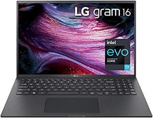 LG Gram 16Z90P - 16" WGXGA (2560x1600) Ultra-Lightweight Laptop, Intel evo with 11th gen CORE i7 1165G7 CPU , 16GB RAM, 256GB SSD, Alexa Built-in, 19.5 Hours Battery, Thunderbolt 4,  (16Z90P-K.AAB6U1)