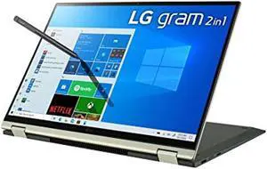 LG Gram 16T90P - 16" WQXGA (2560x1600) 2-in-1 Lightweight Touch Display Laptop, Intel evo with 11th gen Core i5-1135G7 CPU , 16GB RAM, 512GB SSD, 21 Hours Battery, Thunderbolt 4, Gre (16T90P-K.AAG7U1)