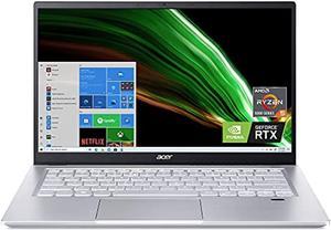 Acer Swift X SFX1441GR0SG Creator Laptop  14 Full HD 100 sRGB  AMD Ryzen 5 5600U  NVIDIA RTX 3050 Laptop GPU  8GB LPDDR4X  512GB NVMe SSD  WiFi 6  Backlit Keyboard  Windows NXAU6AA001