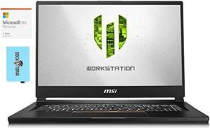 MSI WS65 9TK688 Workstation Laptop Intel i79750H 6Core 32GB RAM 512GB SSD Quadro RTX 3000 156 Full HD 1920x1080 Fingerprint WiFi Win 10 Pro with MS 365 Personal Hub