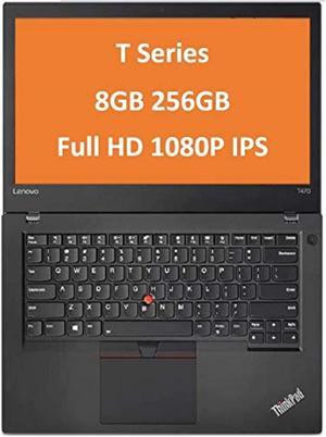 2019 Lenovo ThinkPad T470 14" IPS Full HD FHD (1920x1080) Business Laptop (Intel Core i5-6300U, 8GB DDR4 RAM, 256GB PCIe NVMe M.2 SSD) Thunderbolt, Type-C, HDMI RJ-45, Windows 10 Professional 64 Bit