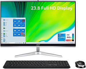 Acer Aspire C24-1651-UR16 AIO Desktop | 23.8" Full HD IPS Display | 11th Gen Intel Core i5-1135G7 | Intel Iris Xe Graphics | 8GB DDR4 | 512GB NVMe M.2 SSD | Intel Wi-Fi 6 | Windows 10 H (DQ.BGTAA.001)