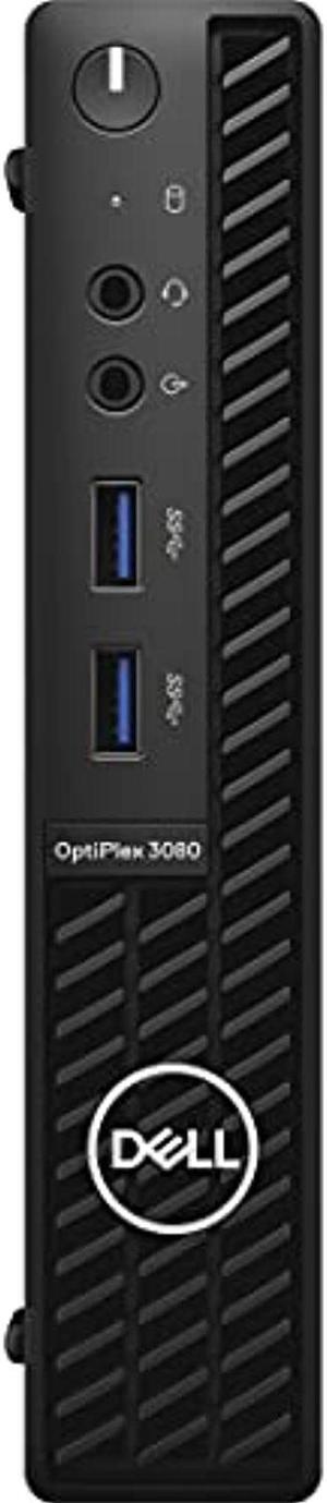 Dell OptiPlex 3000 3080 Desktop Computer - Intel Core i5 10th Gen i5-10500T Hexa-core (6 Core) 2.30 GHz - 8 GB RAM DDR4 SDRAM - 256 GB NVMe M.2 PCI Express M.2 SSD - Micro PC - Black (DXVT4)