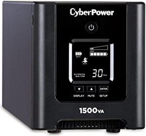 CyberPower OR1500PFCLCD PFC Sinewave UPS System, 1500VA/1050W, 8 Outlets, AVR, Mini-Tower,Black (OR1500PFCLCD)