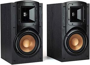 Klipsch Synergy Black Label B-200 Bookshelf Speaker Pair with Proprietary Horn Technology, a 5.25? High-Output Woofer and a Dynamic .75? Tweeter for Surrounds or Front Speakers in Black (eggreh-084)