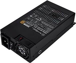 SilverStone Technology 350 Watt Flex ATX Power Supply with Fixed Cables and 80 Plus Gold with 6Pin PCIe Connector SST-FX350-G-USA (SST-FX350-G-USA)