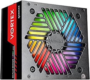 RAIDMAX Vortex 500W or 700W ATX 12V v2.3 / EPS 12V SLI Ready Crossfire Ready 80 Plus Bronze Certified Non-Modular Optional RGB Power Supply (700W RGB Version)