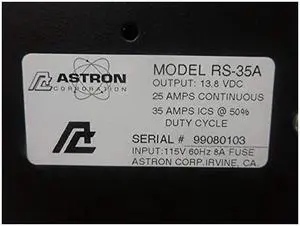 RS-35A Astron Original Power Supply - 35A Peak (RS-35A)