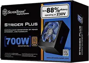 Silverstone Tek 700W +12V Rail 80PLUS Bronze 100% Fully Modular Active PFC Power Supply ATX12V/EPS12V 700 Power Supply ST70F-PB (ST70F-PB)
