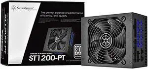 SilverStone Technology Strider 1200W 80 Plus Platinum Modular PSU 1200 Power Supply (PS-ST1200-PT) (PS-ST1200-PT)