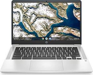 HP Chromebook 14-inch HD Touchscreen Laptop, Intel Celeron N4000, 4 GB RAM, 32 GB eMMC, Chrome (14a-na0030nr, Mineral Silver) (9LL05UA#ABA)