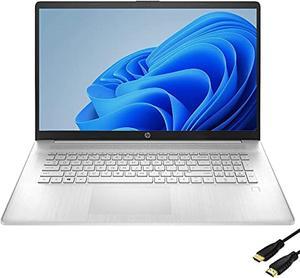 Newest HP 17.3" IPS FHD Business Office Laptop,AMD Ryzen 5 5500U(Beats Intel i5-1135G7), 16GB DDR4 RAM, 1024GB PCIE SSD, Fingerprint, Bundle with Woov HDMI, Windows 10 Home, Silver