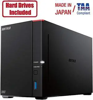 BUFFALO LinkStation 720 16TB 2-Bay Home Office Private Cloud Data Storage with Hard Drives Included / Computer Network Attached Storage / NAS Storage / Network Storage / Media Server / Fi (LS720D1602)
