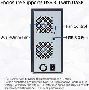 Syba 8 Bay Tool Less Tray Hot Swappabe 2.5" 3.5" SATA Non Raid External USB 3.0 Enclosure SY-ENC50119l (SY-ENC50119)