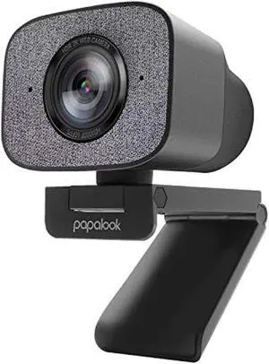 2021 2K Ultra HD Webcam, PAPALOOK PA930 1080P 60FPS Live StreamCam with Dual Microphone, 90° Fixed Focus, Privacy Cover and Tripod, Computer USB Web Camera for Zoom/Skype/Twitch/OBS (CA-PA930)