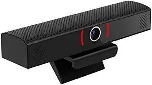 JOYUSING All-in-One Video and Audio Conferencing System 1080P HD Conference Webcam with Microphone and Speaker for Small Meeting Rooms Wide Angle (Black)