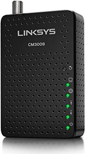 Linksys DOCSIS 3.0 8x4 Cable Modem Certified with Comcast Xfinity, Spectrum, Cox (CM3008) (CM3008)
