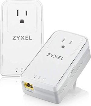 Zyxel G.hn 2400 Wave 2 Powerline Kit, Pass-Thru, Gigabit, Plug and Play, Stream 8k Content [PLA6456]