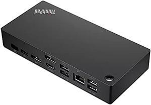 Lenovo ThinkPad Universal USB-C Dock-40AY0090 with HDMI to VGA Adapter (40AY0090)