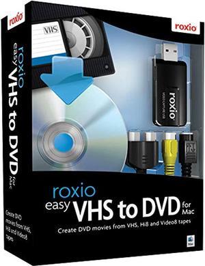 Roxio Easy VHS to DVD for Mac | VHS, Hi8, V8 Video to DVD or Digital Converter [Mac Disc] (243100)