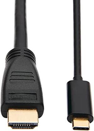 Tripp Lite USB C to HDMI Cable Adapter (M/Thunderbolt 3 HDMI Cable Adapter, Gen 1, Converter In Middle of Cable, 4K HDMI @ 60 Hz, 4: Black, 6 ft. (U444-006-H4K6BM) (U444-006-H4K6BM)