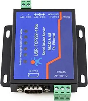 USR-TCP232-410s RS232 / RS485 Serial to Ethernet Adapter/IP Device Server Ethernet Converter Support DHCP/DNS (USR-TCP232-410S)