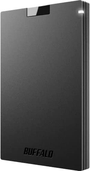 BUFFALO External SSD 1TB - Compatible with PS4 / PS5 / Windows/Mac - USB-C - USB-A - USB 3.2 - External Solid State Drive - SSD-PG1.0U3B (SSD-PG1.0U3B)
