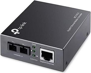 2KA4934 - TP-LINK MC210CS Gigabit Media Converter, 1000Mbps RJ45 to 1000M Single-Mode SC Fiber, up to 15Km/9miles, Chassis mountable (FBA_MC210CS)